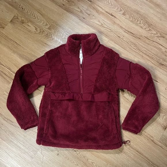 PINK Victoria's Secret Tops - Victoria’s Secret pink fuzzy sweatshirt NWT